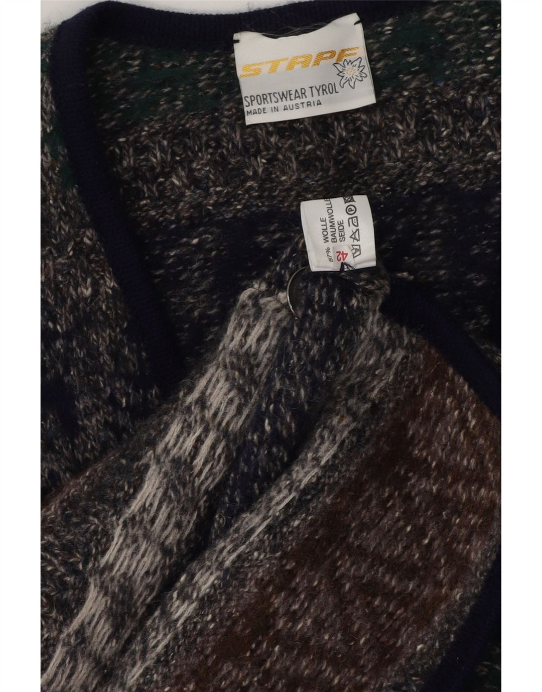 Sweter damski Stapf EU 42, duży, wielokolorowy Fair Isle