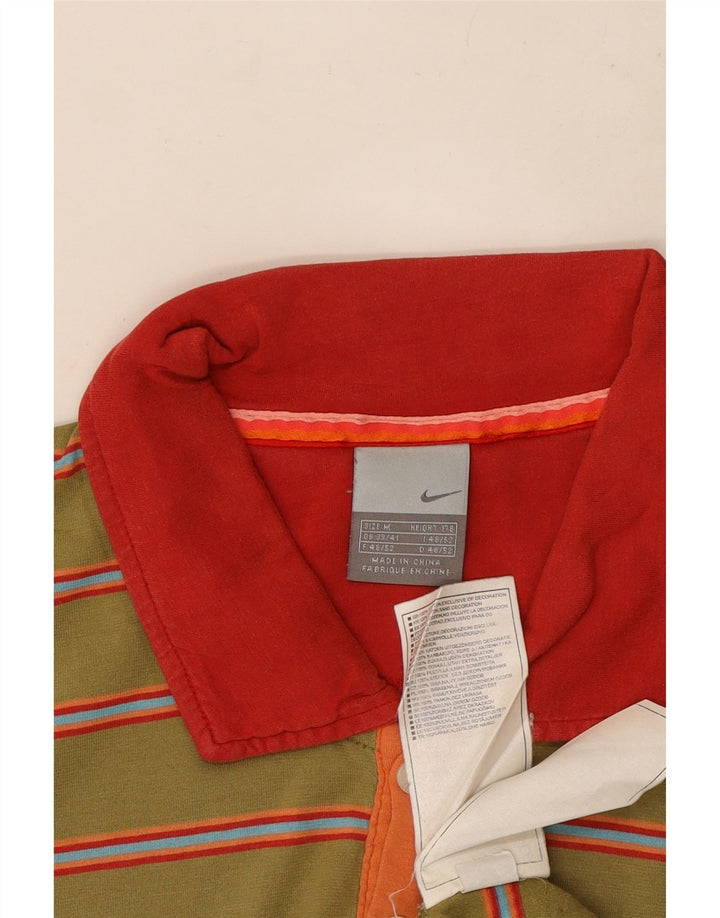 Męska koszulka polo Nike, bawełniana, w średnie zielone paski