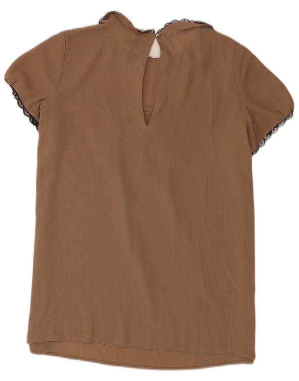 Bluzka damska Benetton Top UK 10 Small Beżowy Poliester