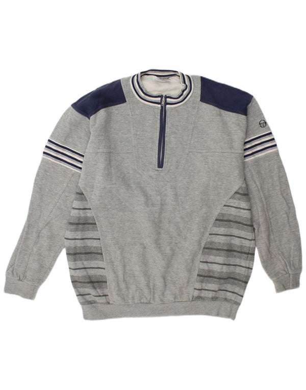 Męska bluza z zamkiem błyskawicznym Sergio Tacchini XL, szary, blok kolorów