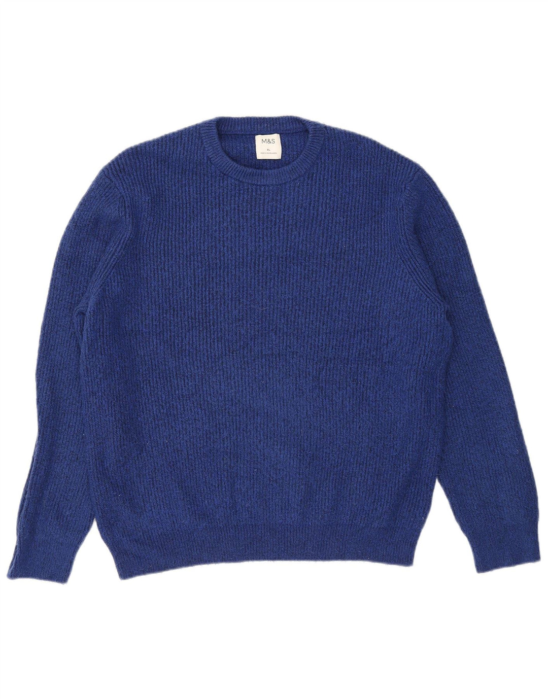 Marks & Spencer Damski sweter oversize z okrągłym dekoltem, UK 18 XL, niebieski