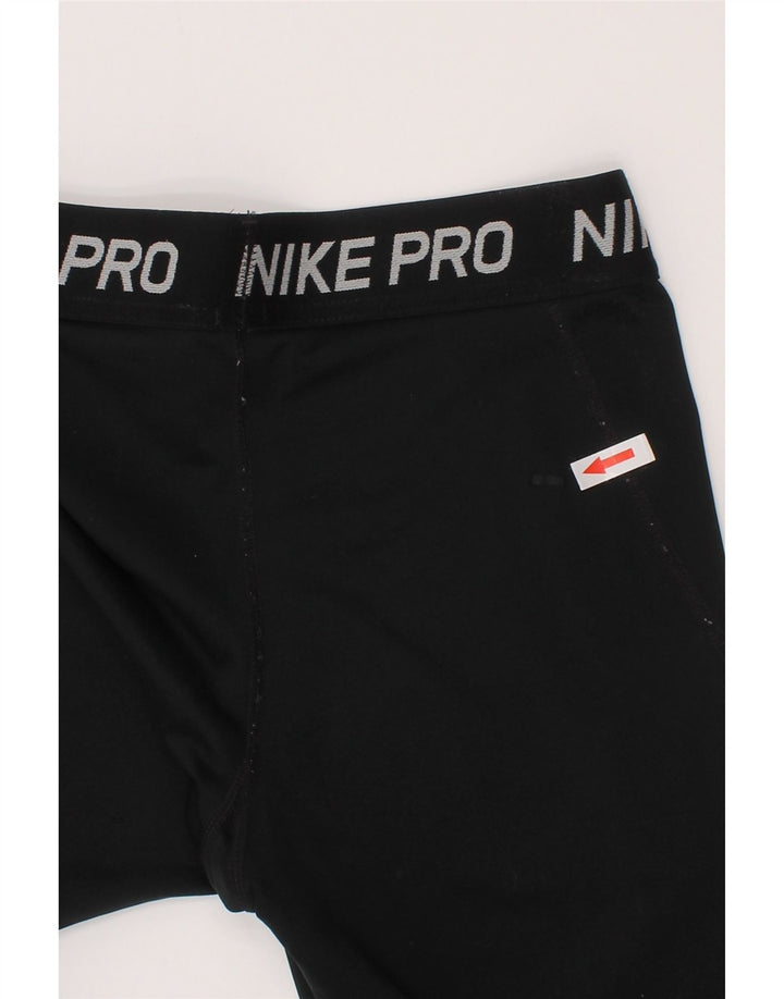 Dziewczęce legginsy z grafiką Nike 13-14 lat, czarny poliester