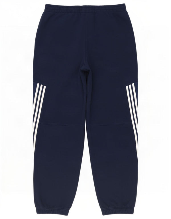 Męskie spodnie dresowe Adidas Joggers XL Granatowe, bawełniane, z blokami kolorów