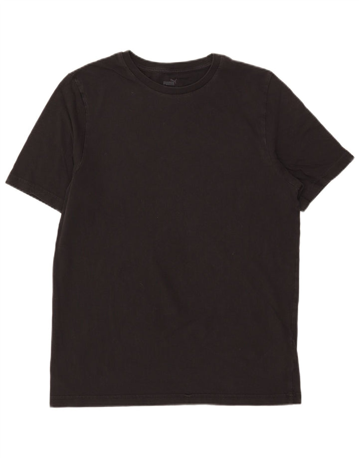 T-shirt męski PUMA Top, średni czarny, bawełniany
