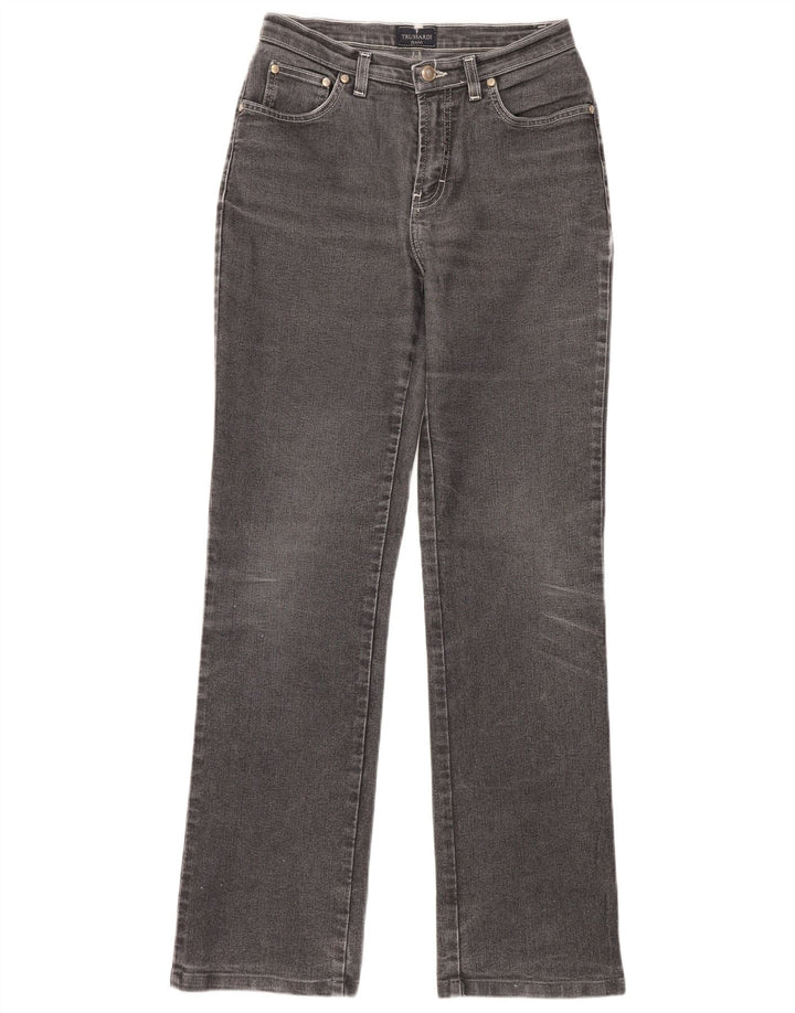Damskie proste dżinsy TRUSSARDI W27 L32 szare
