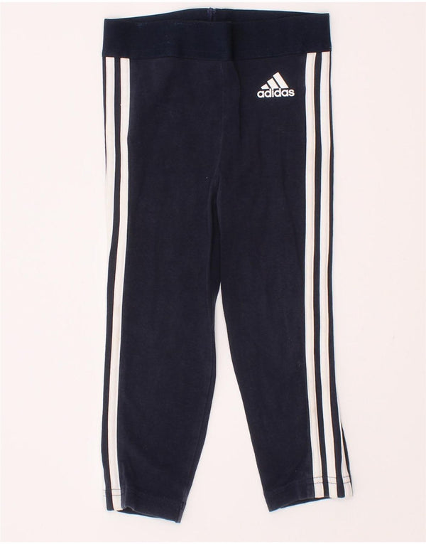 Spodnie dresowe Adidas Baby Boys 18-24 miesięcy, granatowe, bawełniane