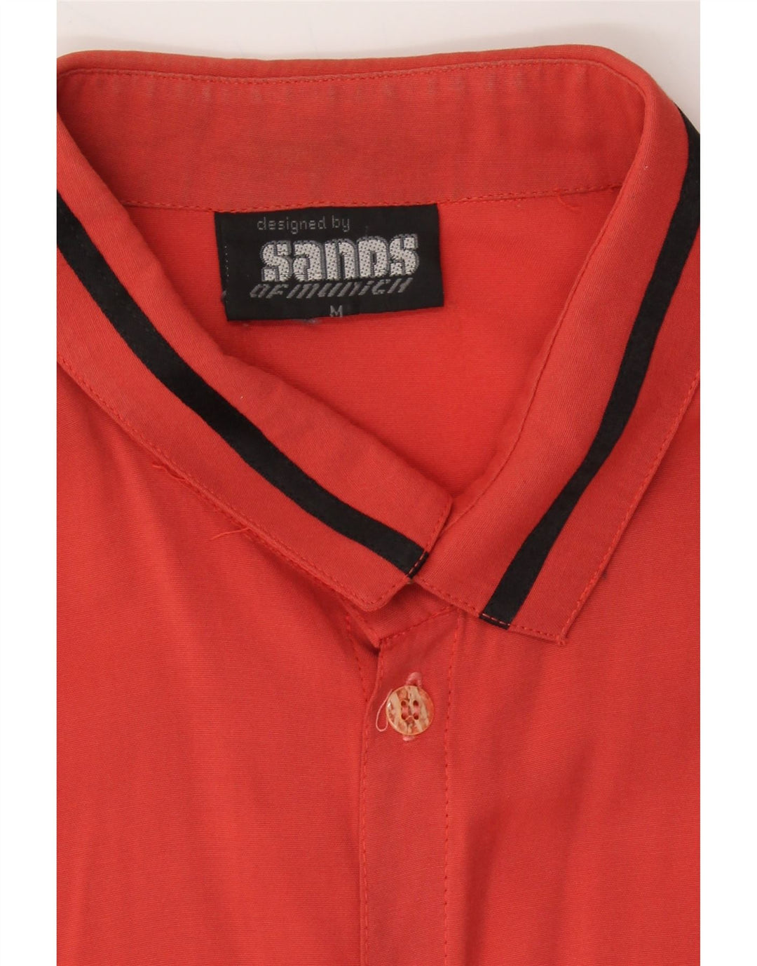 VINTAGE Mens Loose Fit Shirt Medium Red Vintage Vintage and Second-Hand Vintage from Messina Hembry 