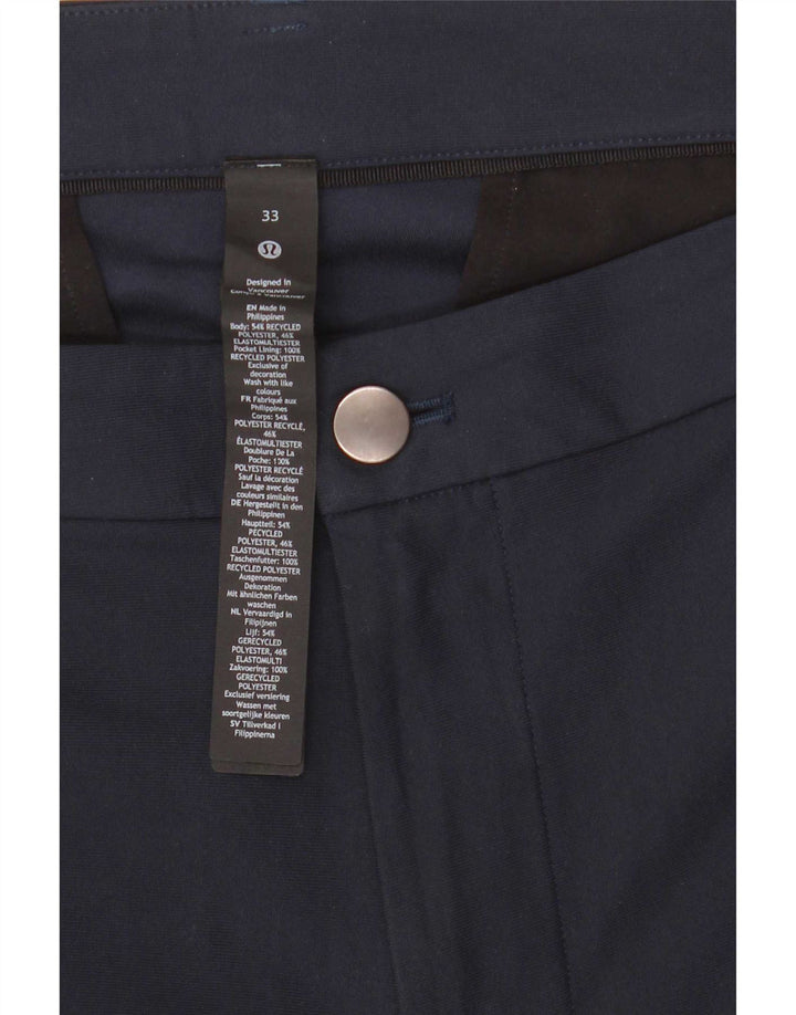 Męskie spodenki Chino Lululemon W33 Średni granatowy poliester
