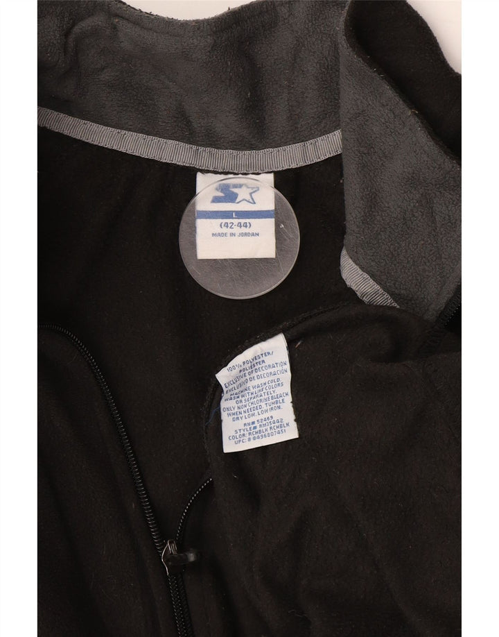 Męska kurtka polarowa Starter UK 40, duża, czarna, poliestrowa