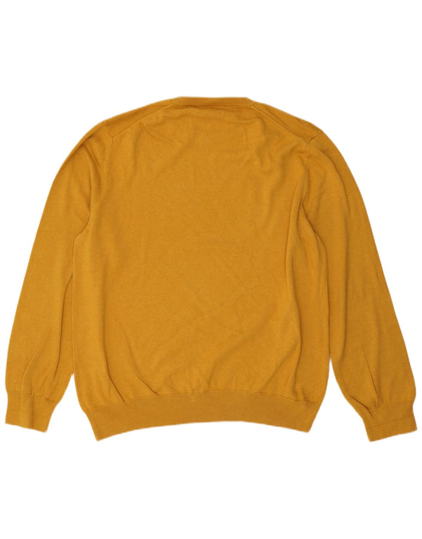 Marks & Spencer Męski sweter z okrągłym dekoltem, 2XL, żółty