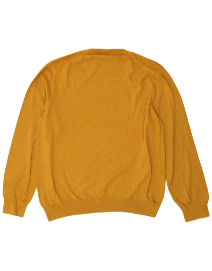 Marks & Spencer Męski sweter z okrągłym dekoltem, 2XL, żółty