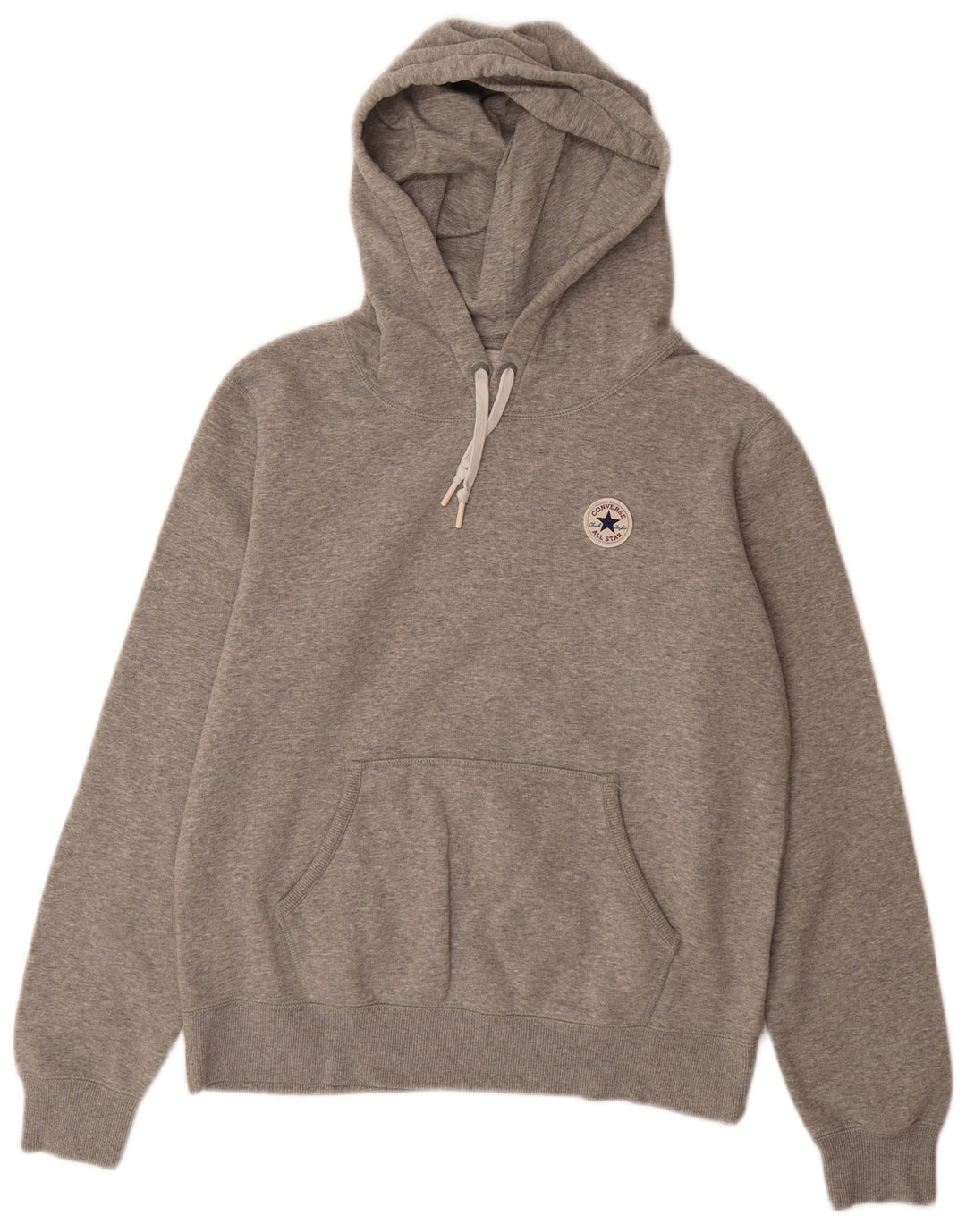 Damski sweter z kapturem CONVERSE UK 16, duży, szary, bawełniany