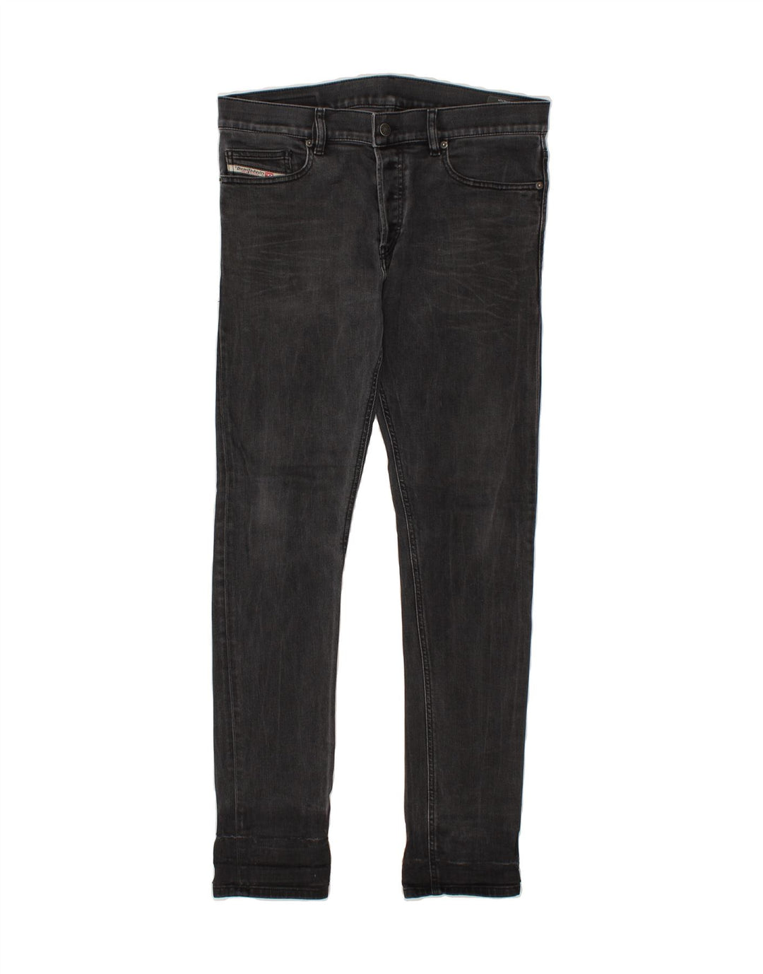 DIESEL Męskie jeansy slim W32 L32 Czarne bawełniane