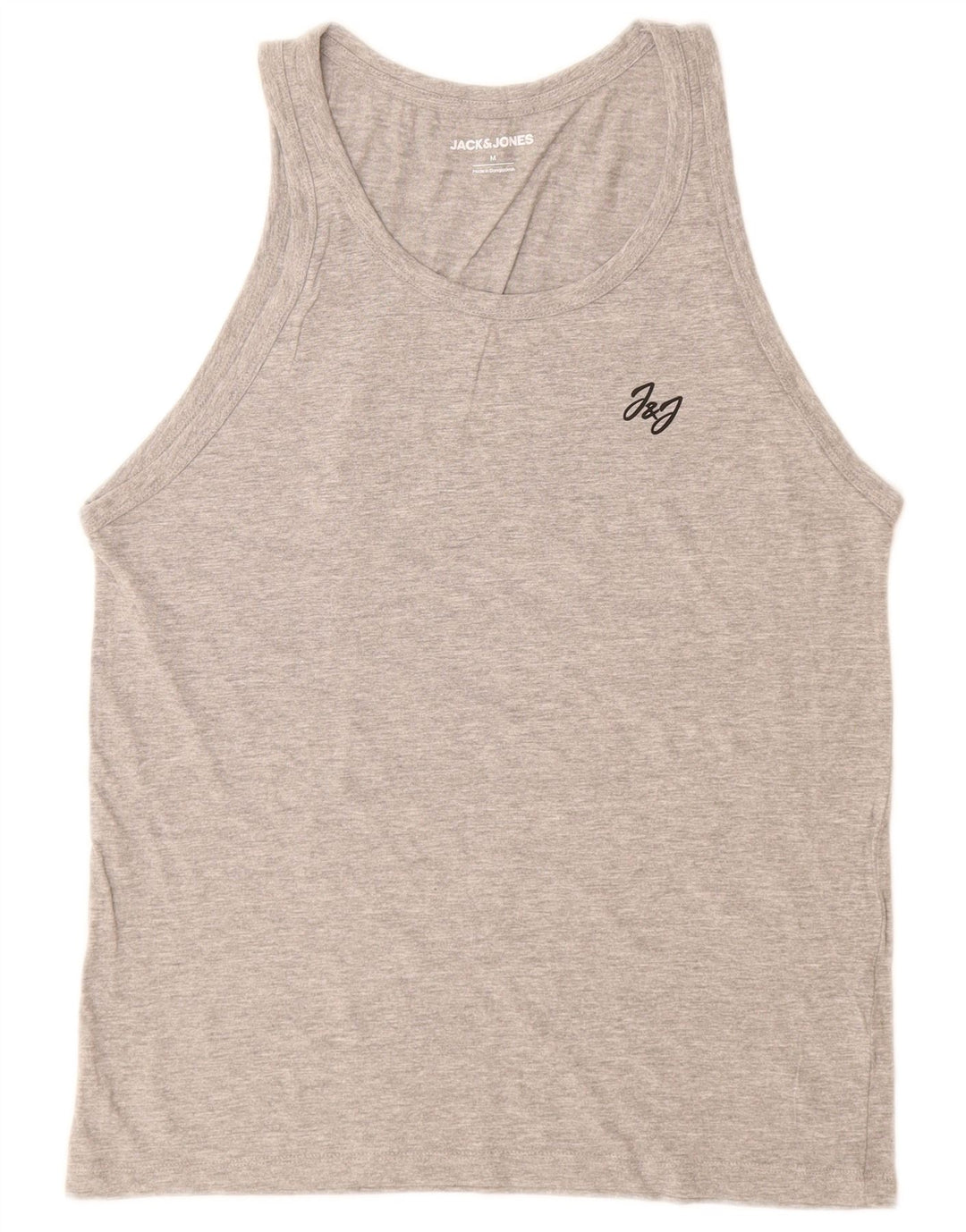 Męska kamizelka Jack & Jones, średnia szara bawełna