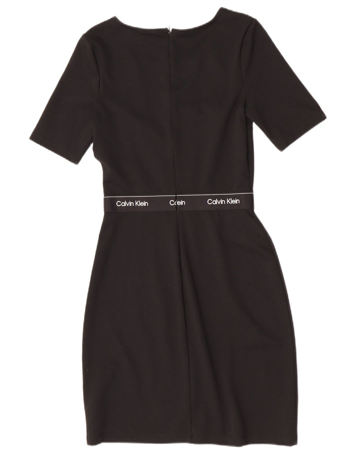Damska sukienka z grafiką Calvin Klein EU 34 XS, czarny poliester