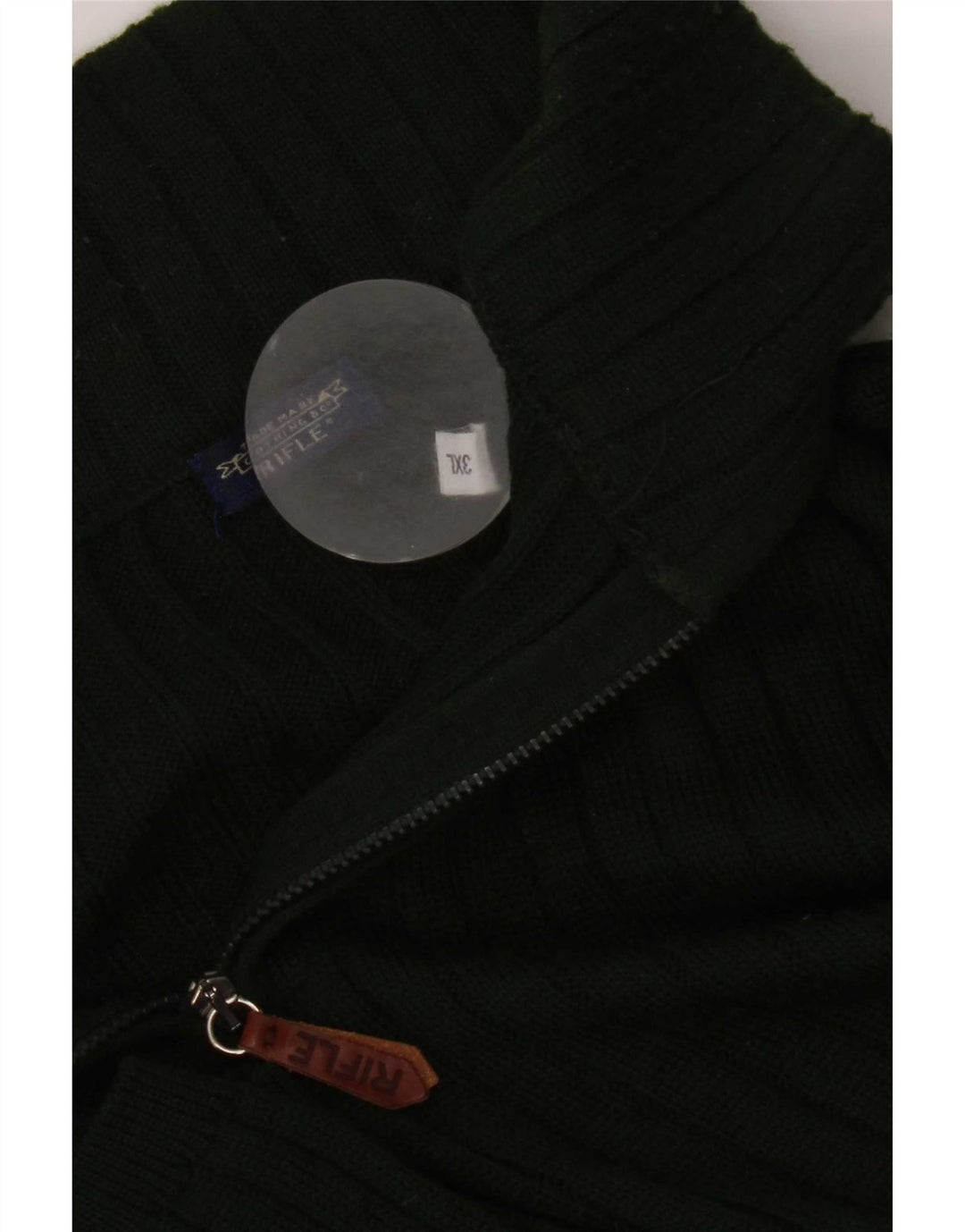 Męski sweter zapinany na zamek Rifle 3XL Zielony