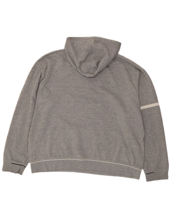 Męski sweter z kapturem Reebok XL, szary, nakrapiany, z poliestru
