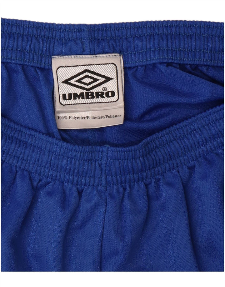 Męskie spodenki sportowe UMBRO, duże, niebieskie, poliestrowe