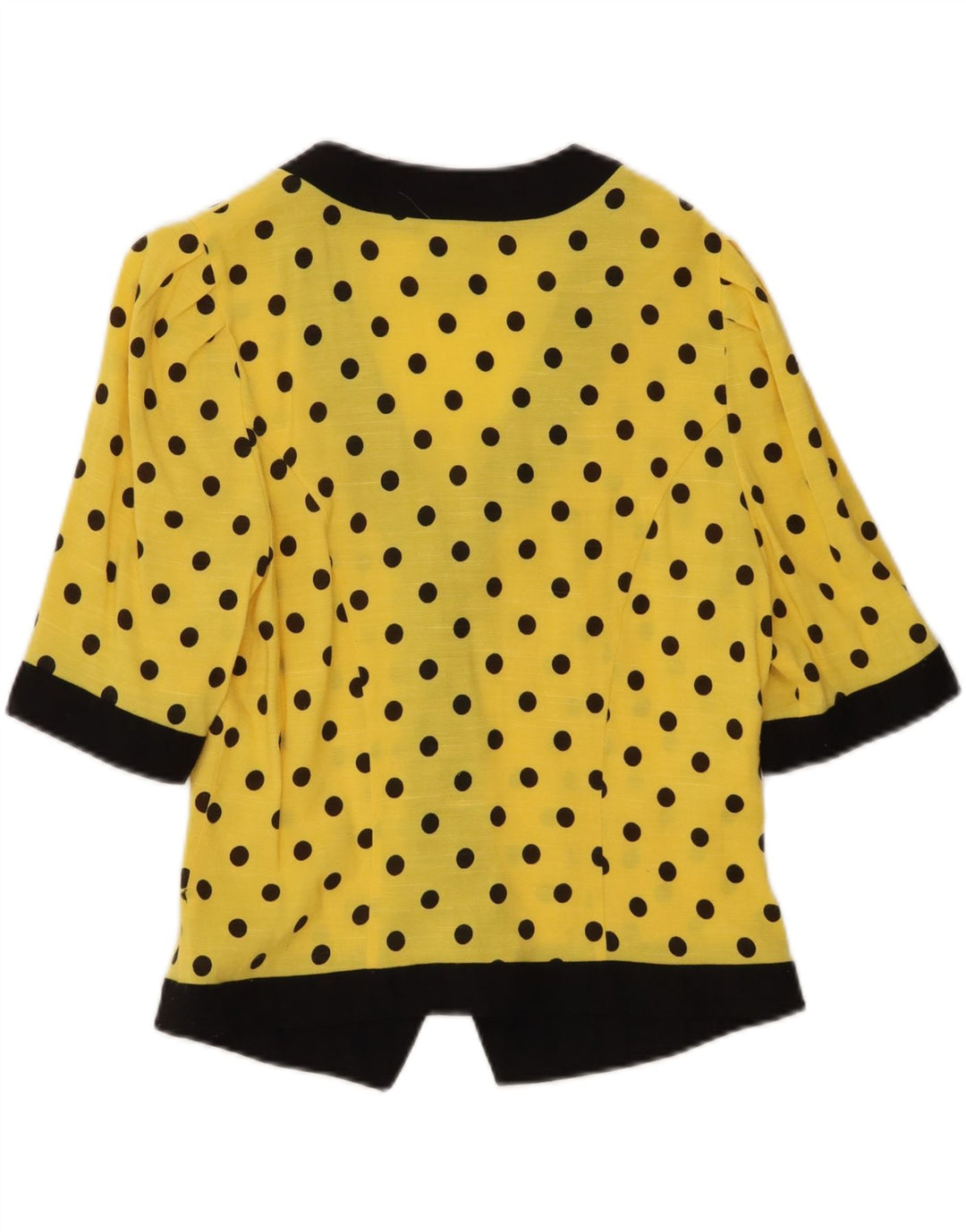 Damska marynarka Meico z rękawem 3/4, UK 12, średni żółty poliester