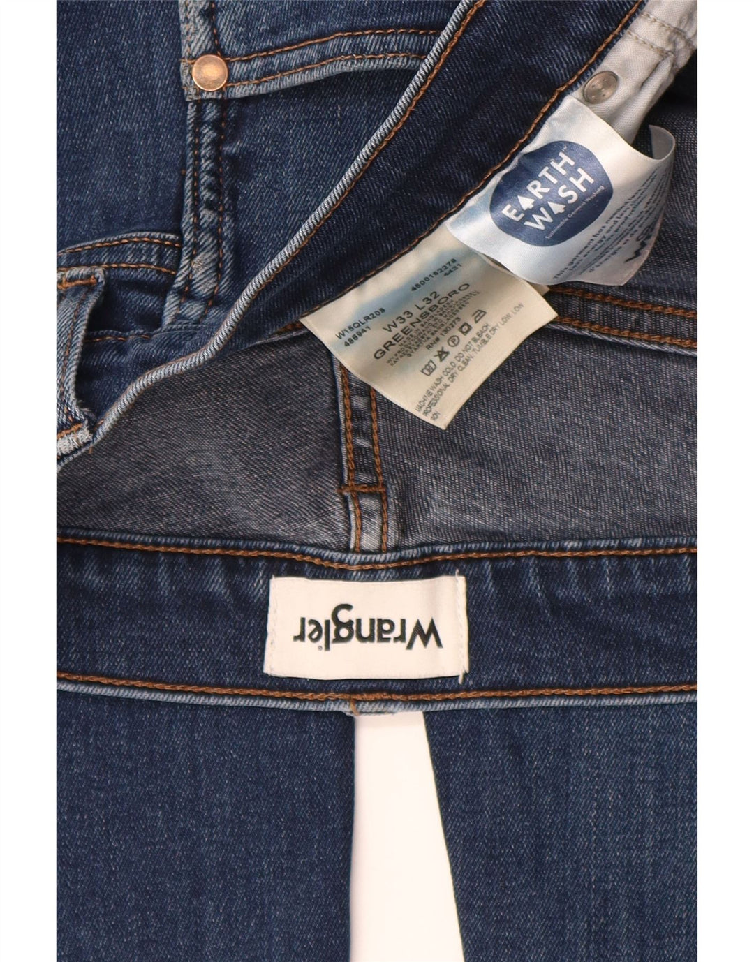 Męskie jeansy WRANGLER Greensboro W33 L32, niebieskie, bawełniane