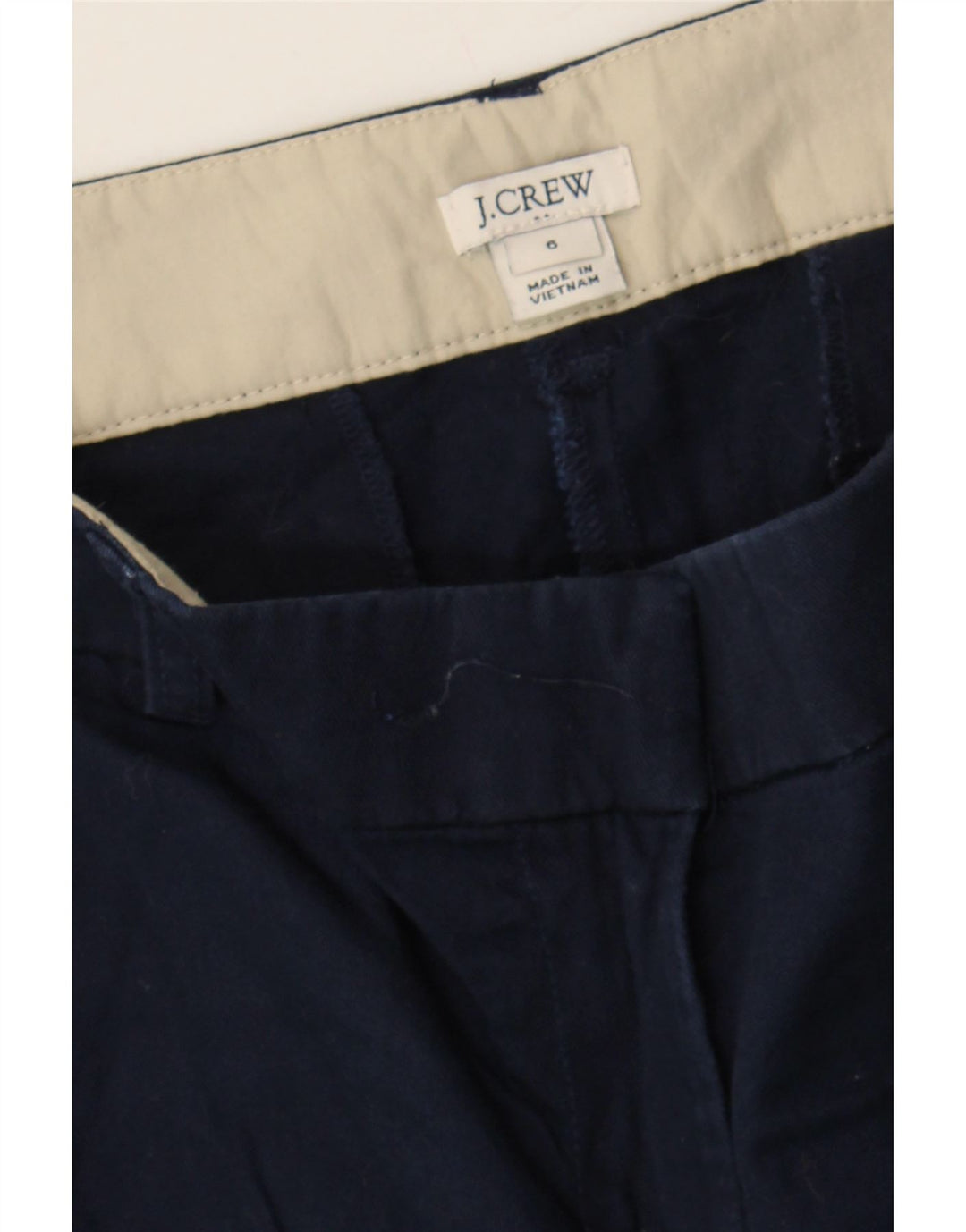 J. CREW Womens Chino Shorts US 6 Medium W34  Navy Blue Cotton Vintage J. Crew and Second-Hand J. Crew from Messina Hembry 