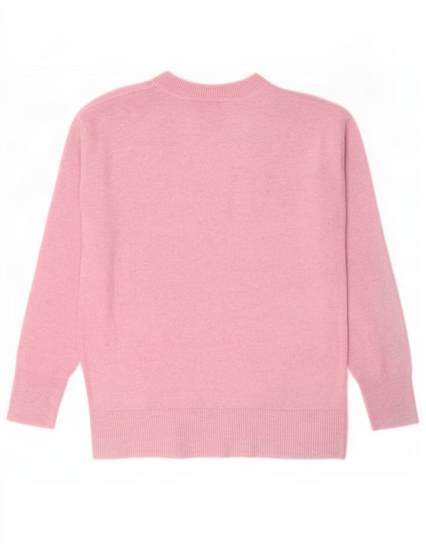 Damski sweter Gap z dekoltem w łódkę UK 14 Średni różowy nylon