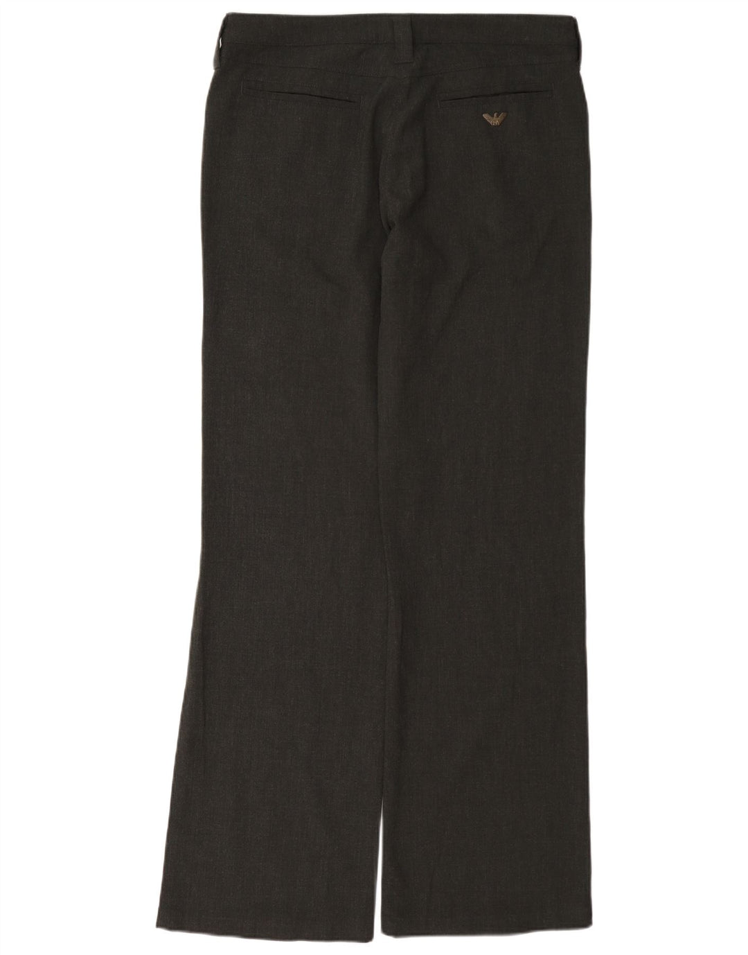 Damskie spodnie typu casual Bootcut Armani W30 L33 Szary poliester