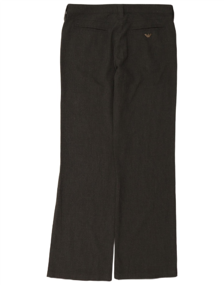 Damskie spodnie typu casual Bootcut Armani W30 L33 Szary poliester