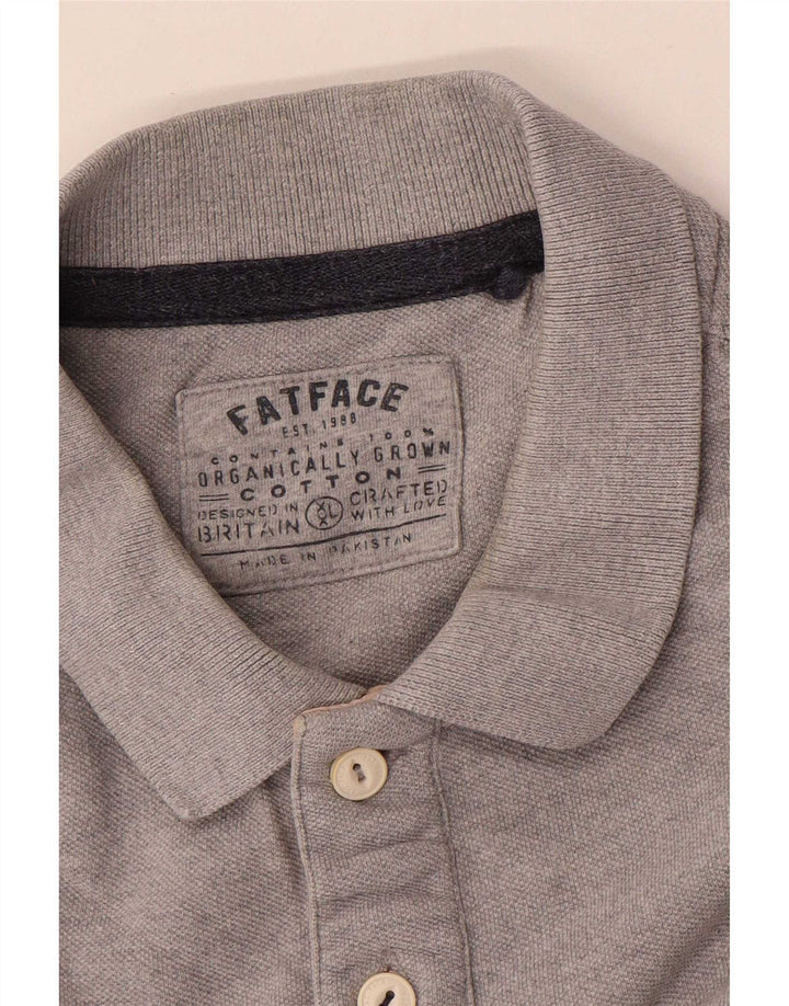 Męska koszulka polo Fat Face 2XL, szara bawełna