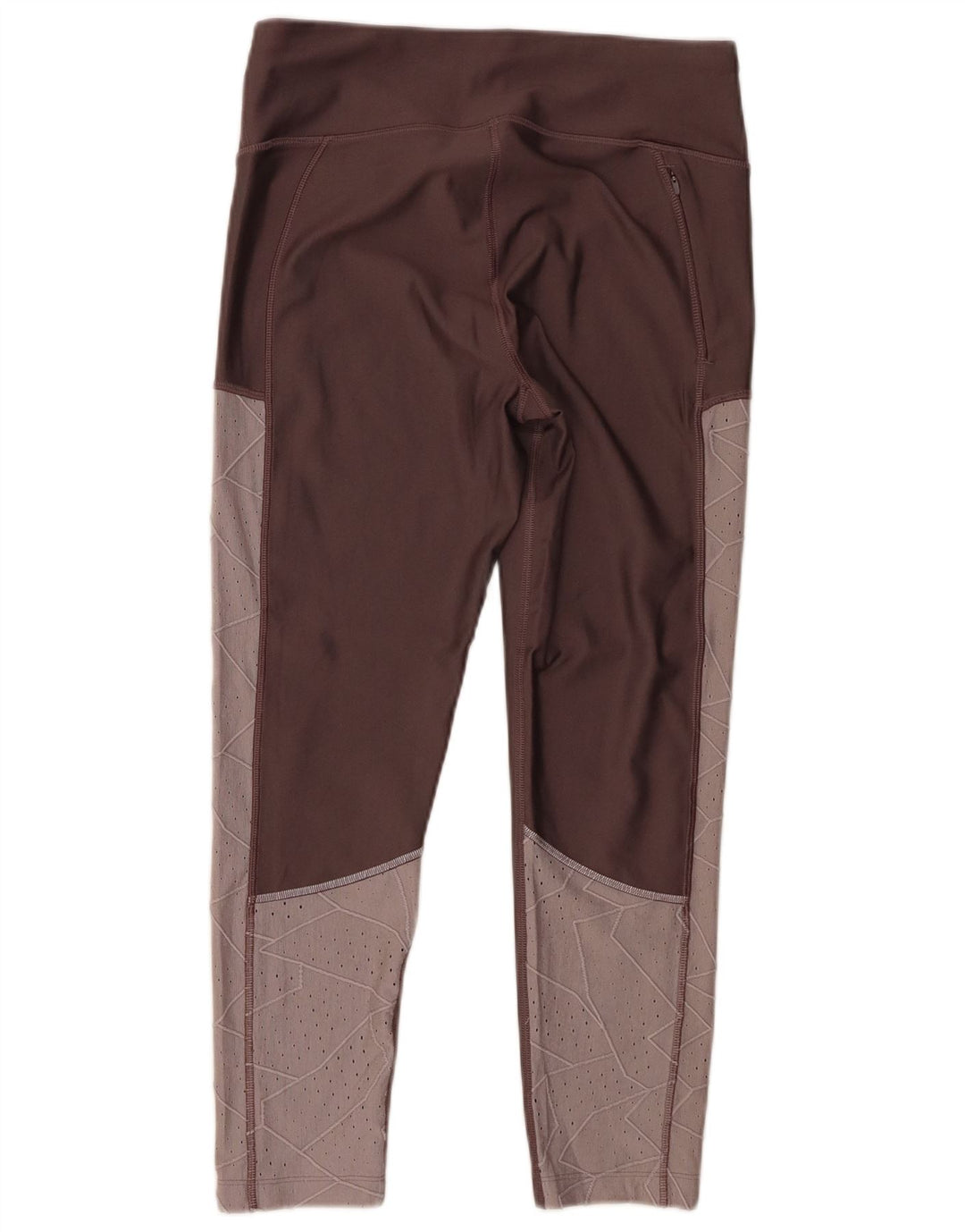 Legginsy damskie Under Armour UK 16, duże, brązowe, z blokami kolorów