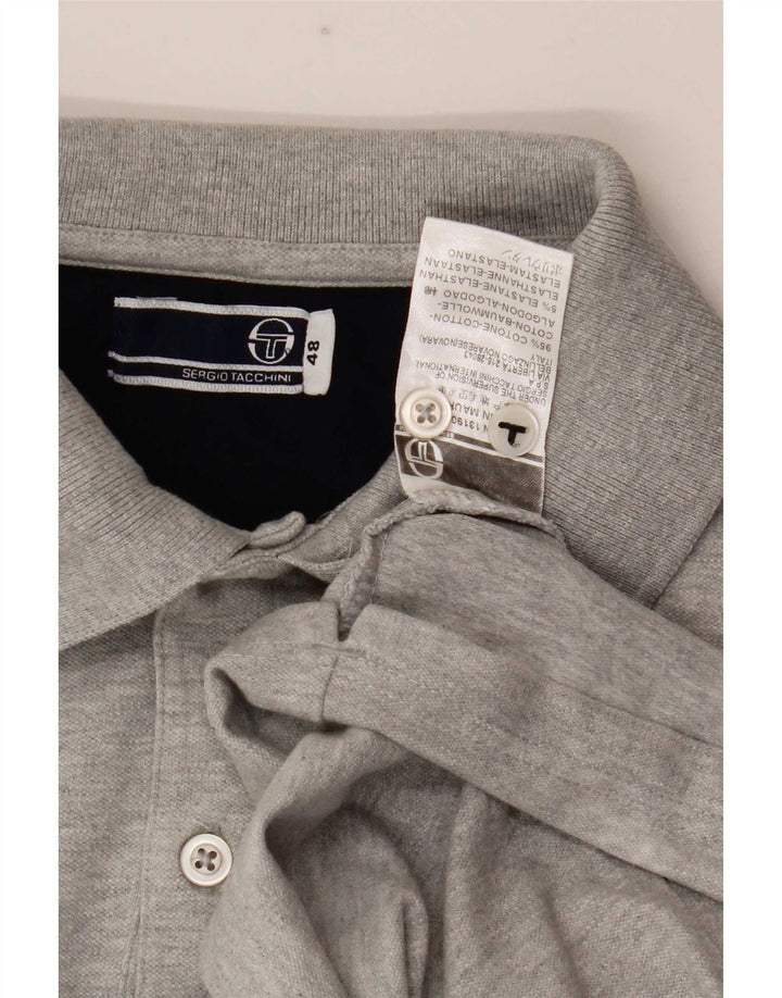 Męska koszulka polo Sergio Tacchini IT 48 Small, szara, bawełniana