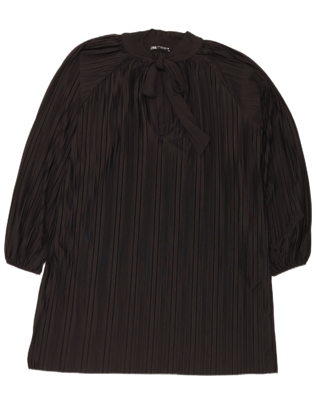 Damska sukienka oversize Zara z wiązaniem z przodu, UK 14, średnie czarne paski