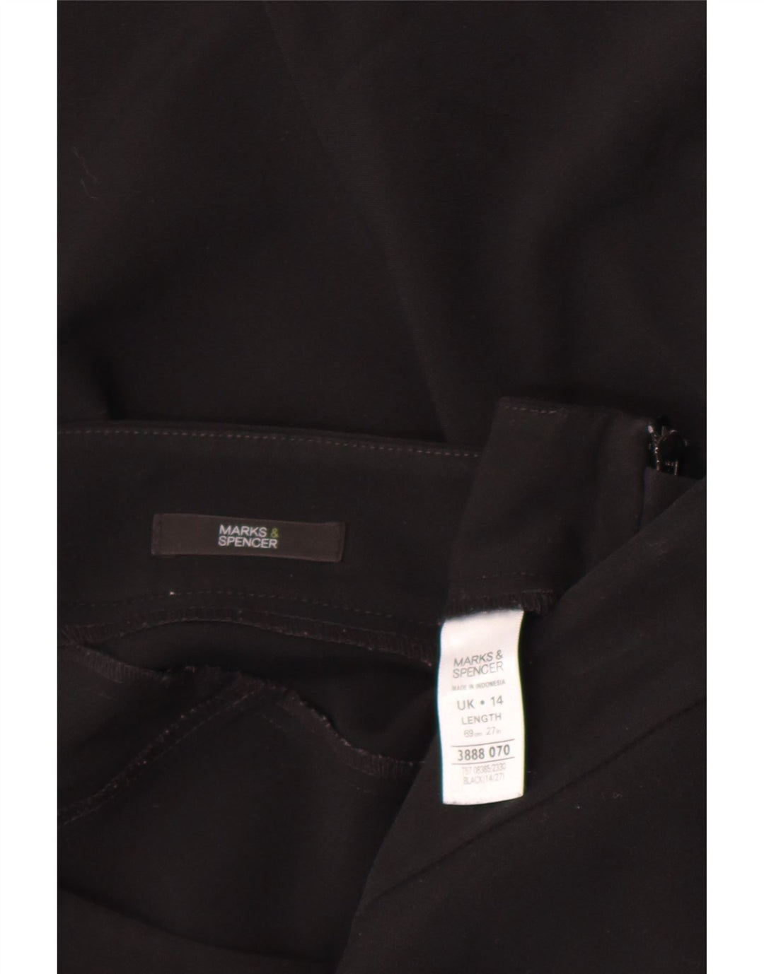 Marks & Spencer Damska spódnica typu Trumpet UK 14 Large W32 Czarny poliester