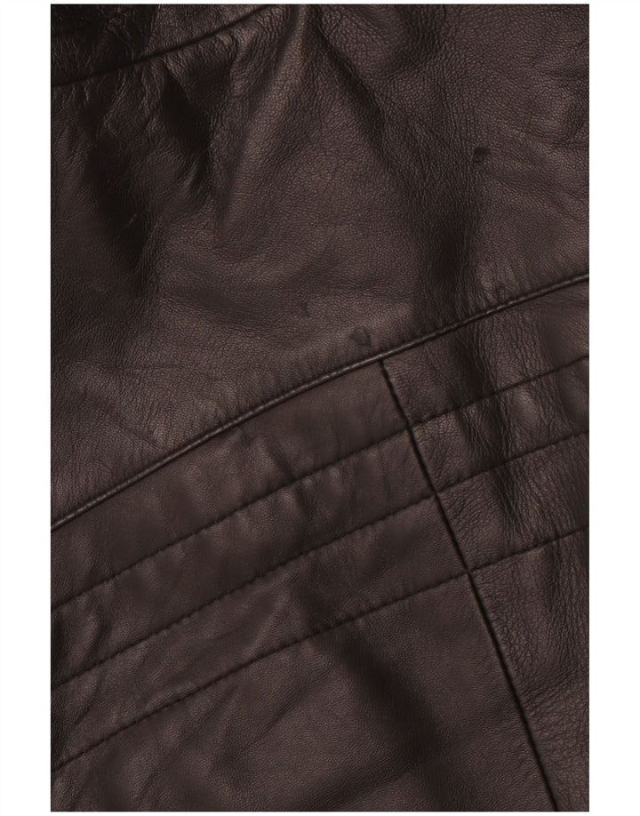 Męska skórzana kurtka racer VINTAGE IT 54 2XL czarna skóra