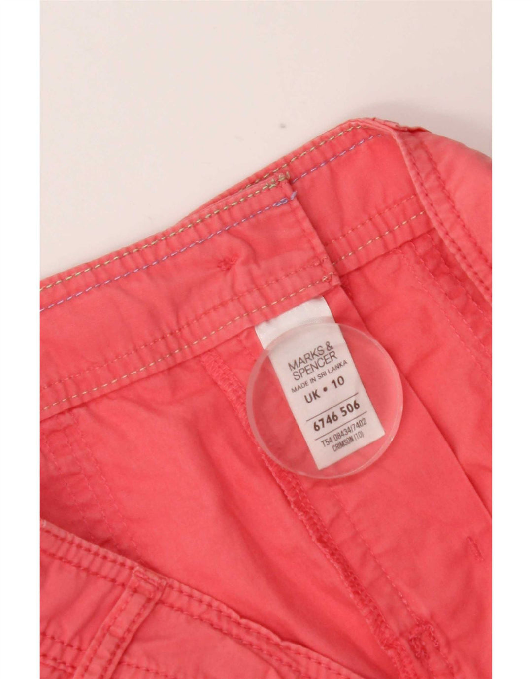 Szorty damskie Marks & Spencer UK 10 Small W30 Różowa bawełna
