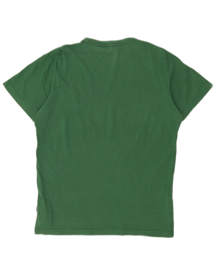 Męski T-shirt Puma z grafiką, mały, zielony, bawełniany