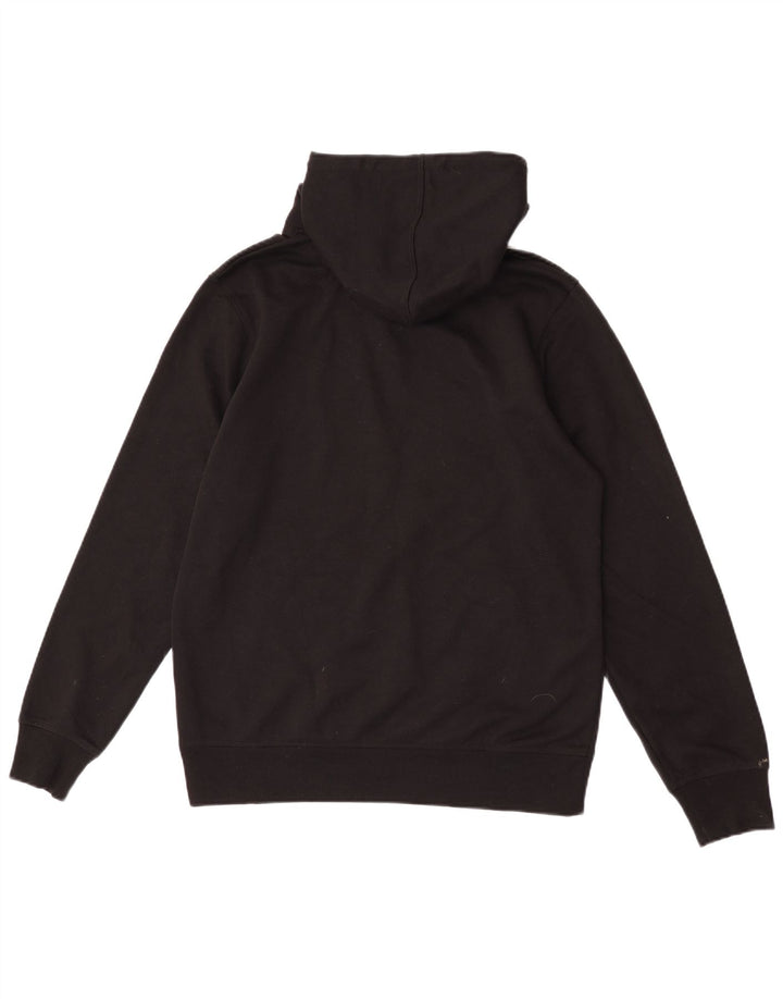 Męski sweter z kapturem i grafiką Jack & Jones, średni czarny poliester