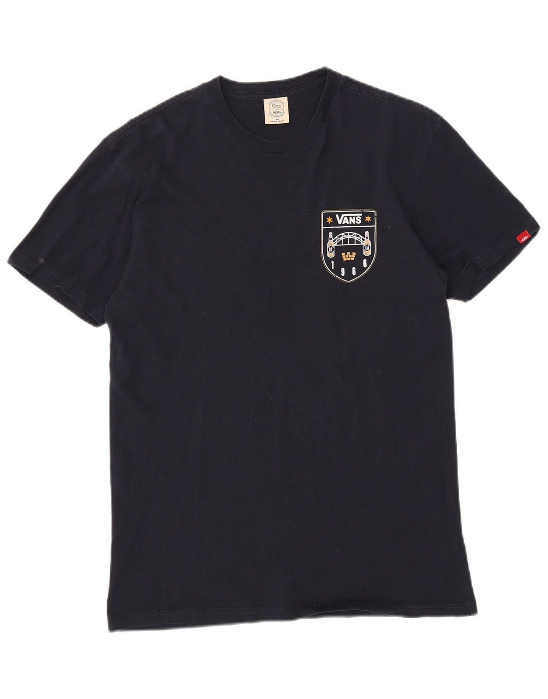 Męski T-shirt z grafiką Vans, średni, granatowy, bawełniany