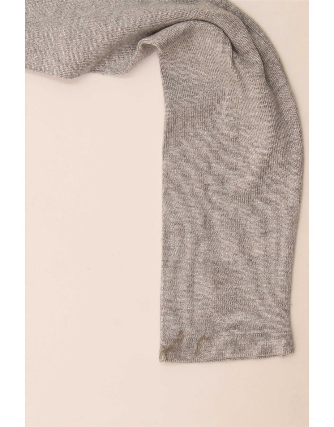 Damski graficzny top Guess z długim rękawem UK 10 Small, szara wiskoza
