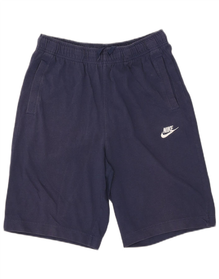 Męskie spodenki sportowe NIKE, małe, granatowe, bawełniane