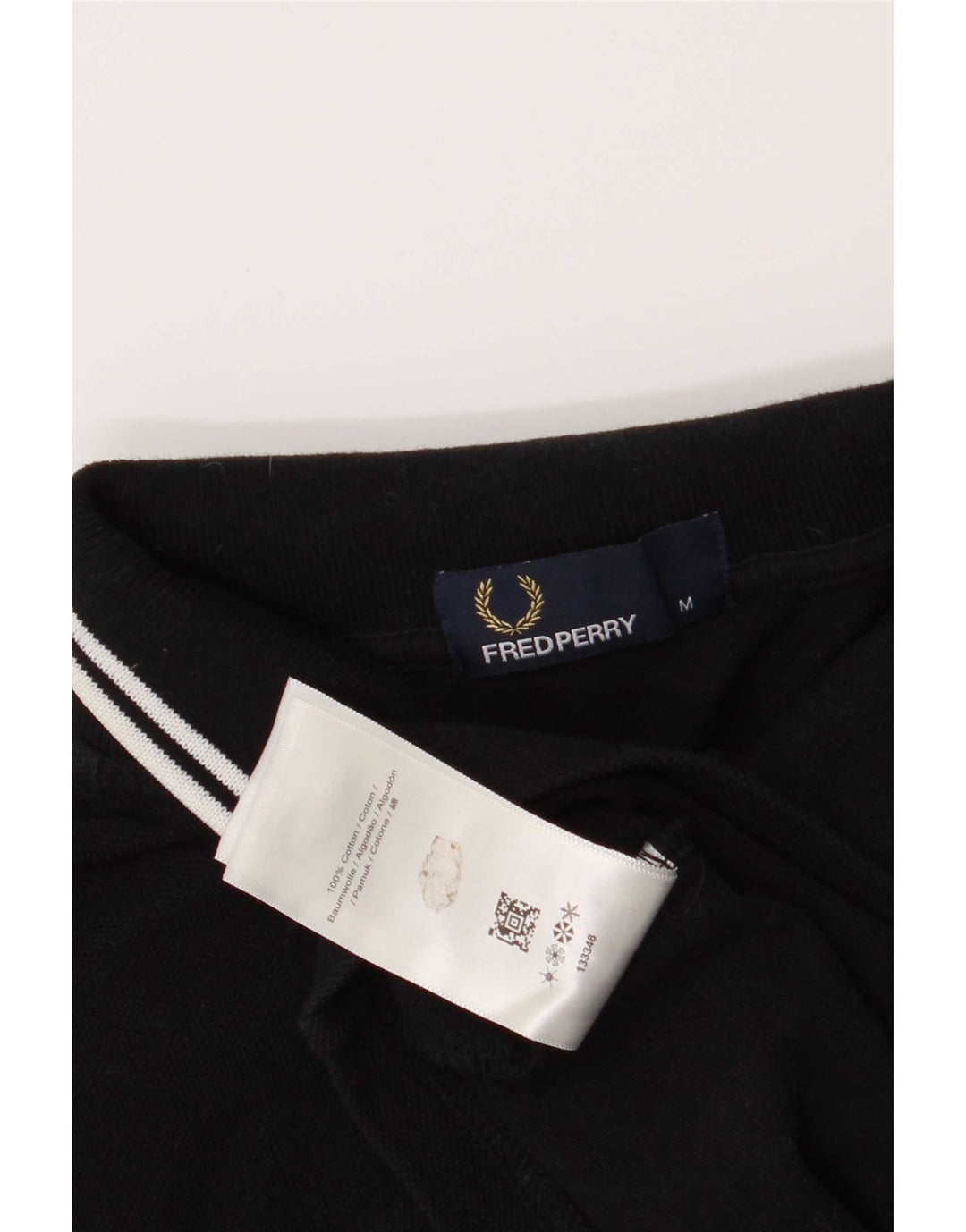 Męska koszulka polo Fred Perry, średnia czarna, bawełniana