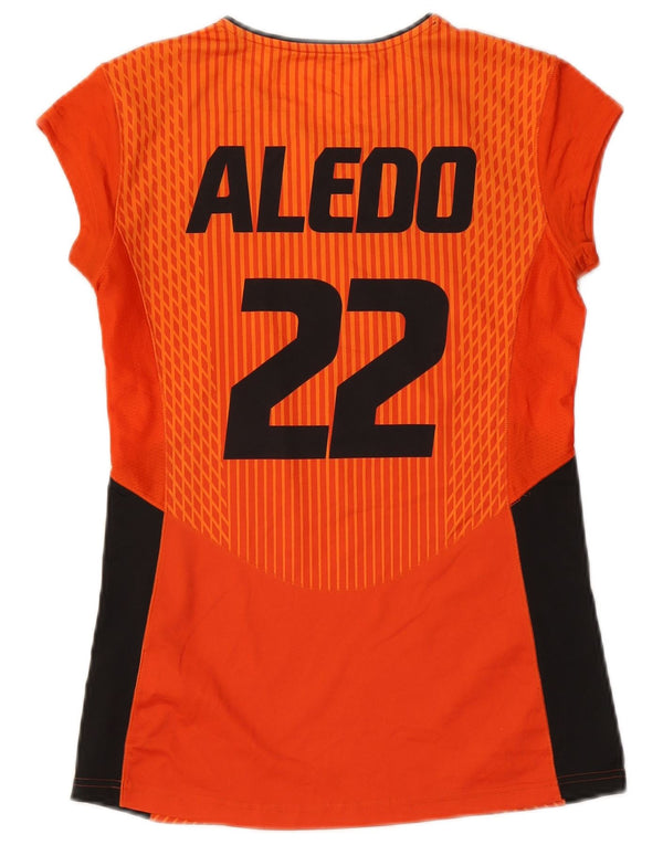 Adidas Womens Climacool Graphic Top Long Sleeve UK 10 Small Orange