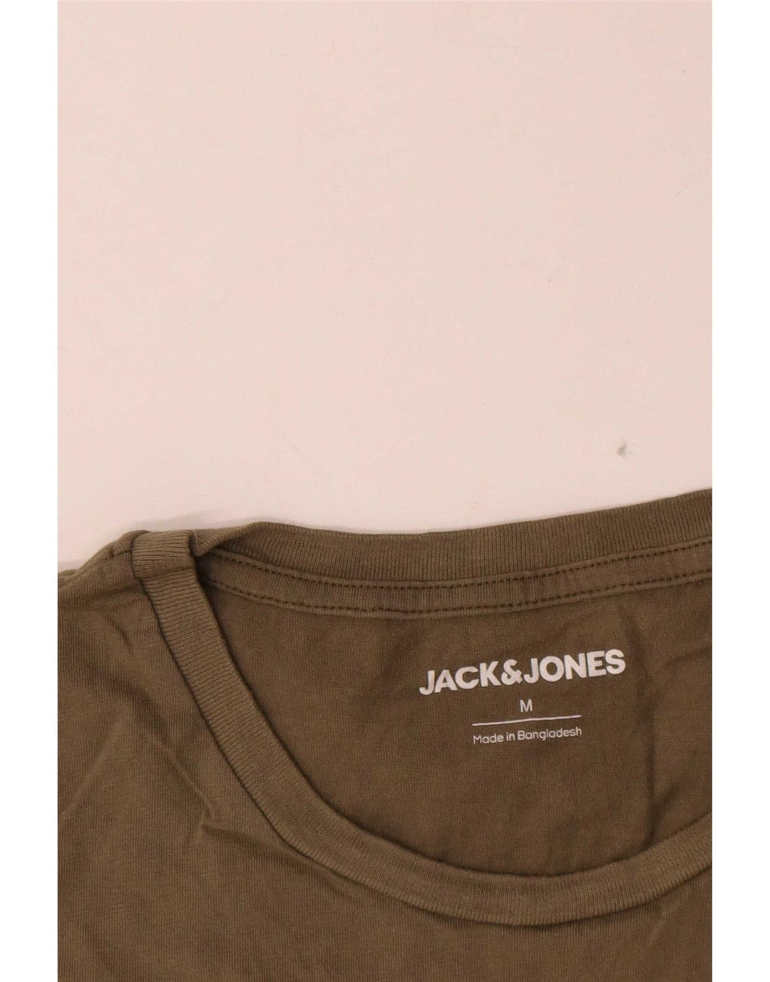 Męska koszulka z grafiką Jack & Jones, średnia, bawełniana khaki