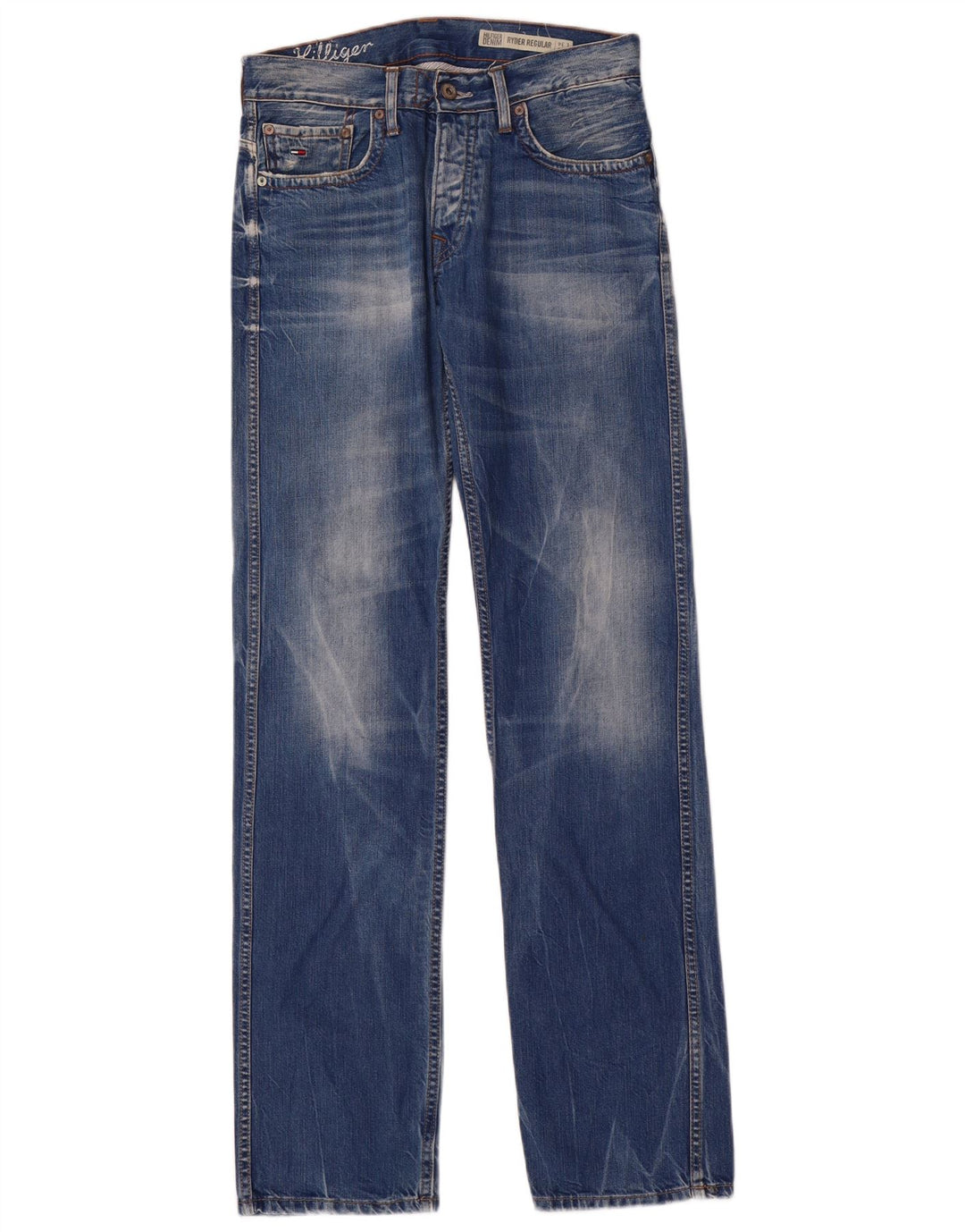Męskie dżinsy Tommy Hilfiger Ryder Regular Straight W30 L34 Niebieska bawełna
