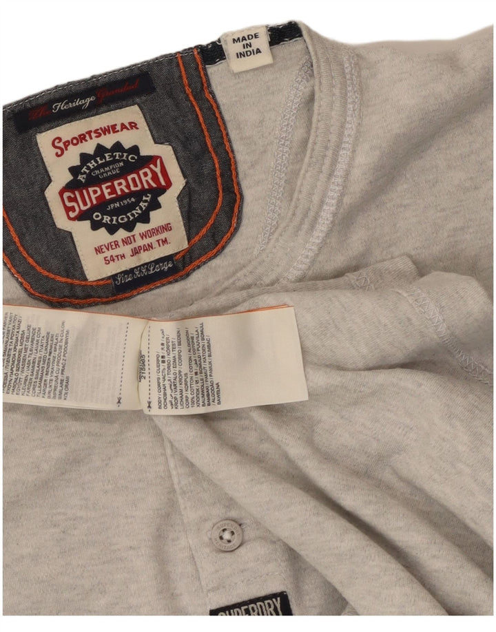 T-shirt męski Superdry Top 2XL, szary, bawełniany