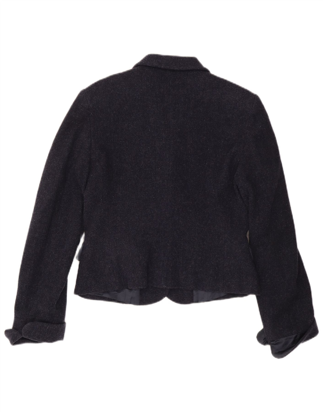 MAX & CO. Damska marynarka zapinana na 3 guziki IT 46, duża, granatowa, wełniana