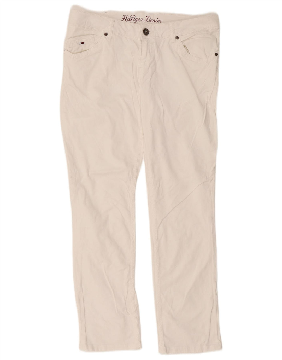 Męskie jeansy slim fit Tommy Hilfiger W34 L34 Biała bawełna