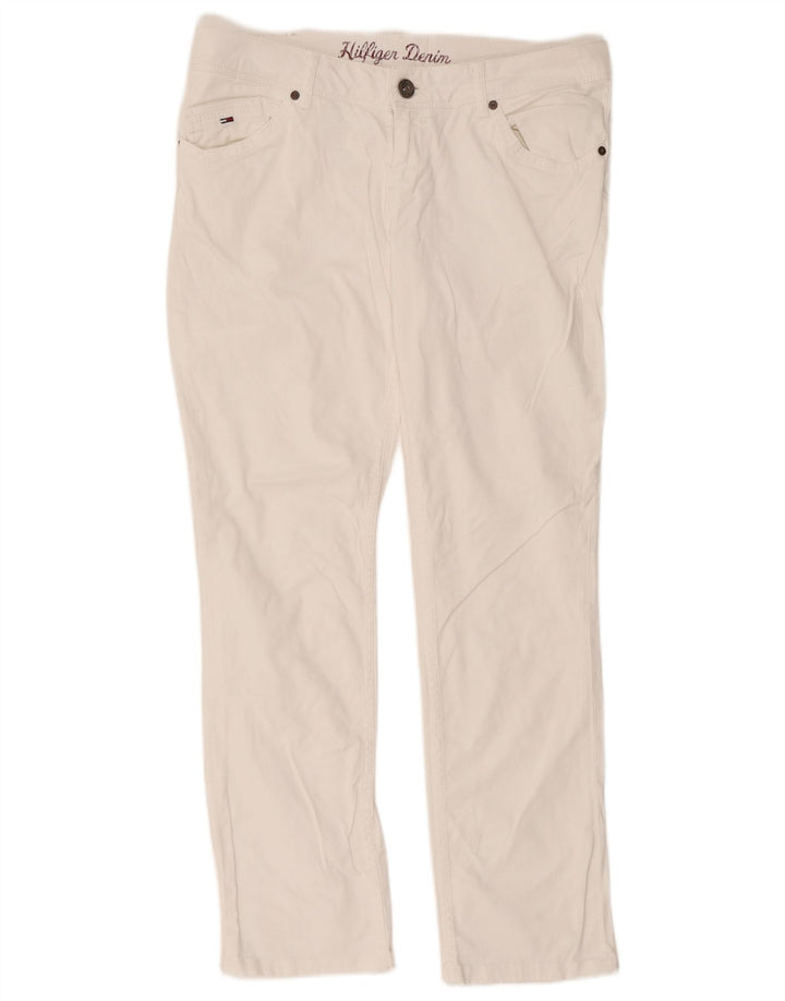 Męskie jeansy slim fit Tommy Hilfiger W34 L34 Biała bawełna