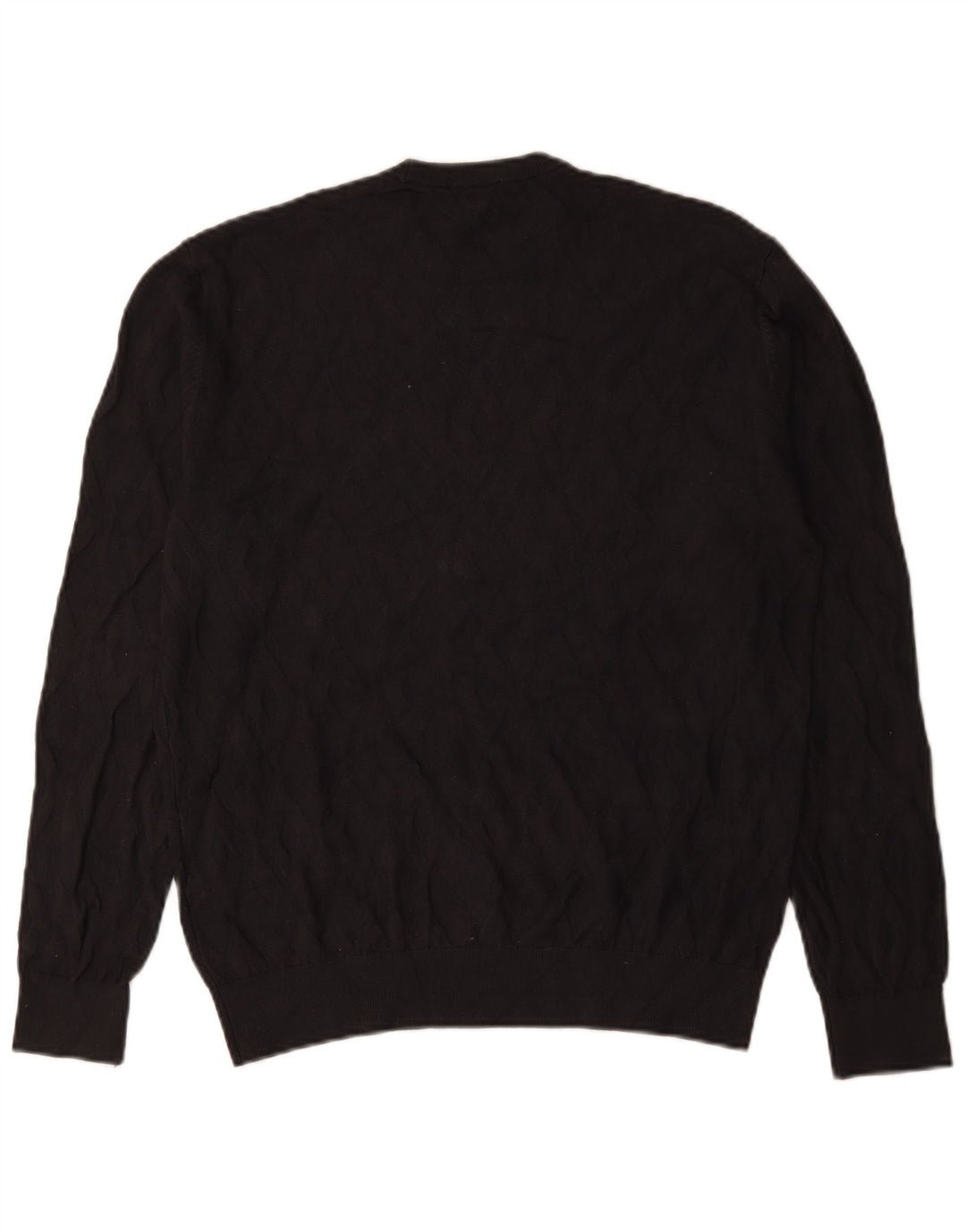 Męski sweter z okrągłym dekoltem Emporio Armani, średnioszara wiskoza