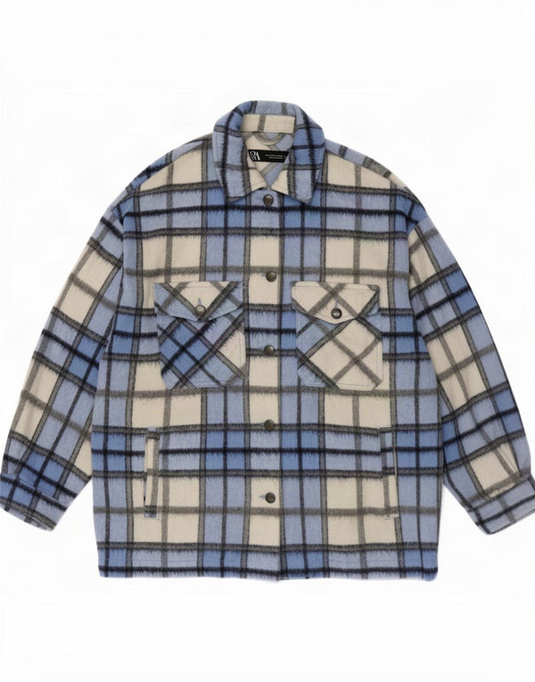 Damska kurtka oversize Zara UK 10 Small Blue Plaid